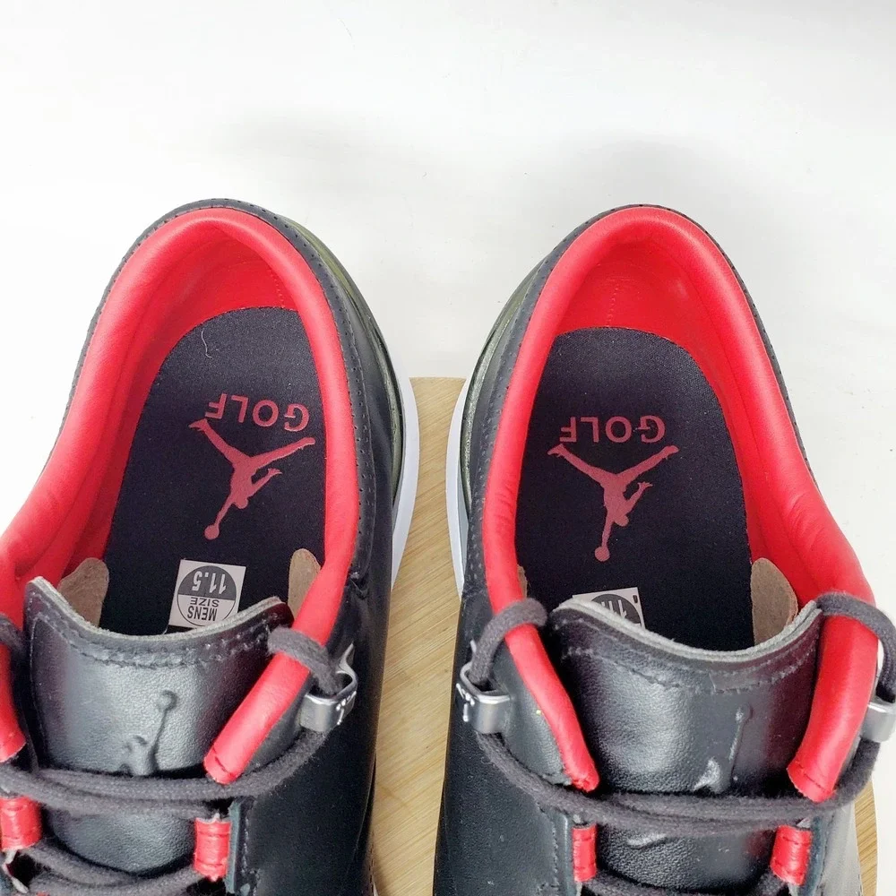 Nike Air Jordan ADG 4 Golf Shoes Mens 11.5 Spikeless Black Cement Oxford Sneaker